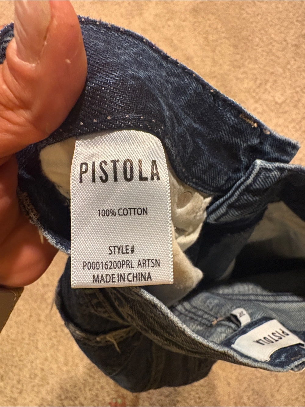 pistola Dark Blue Straight-Leg Jeans - Picture 4 of 4